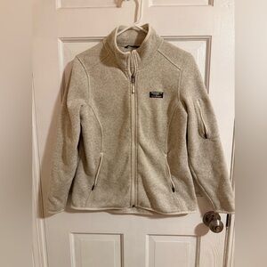 L.L. Bean Beige Fleece Jacket
